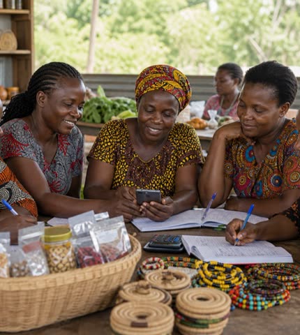 Representative photo of a women enterprise group
